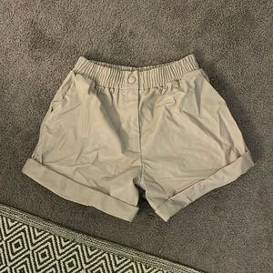 Size medium impeccable pig leather shorts